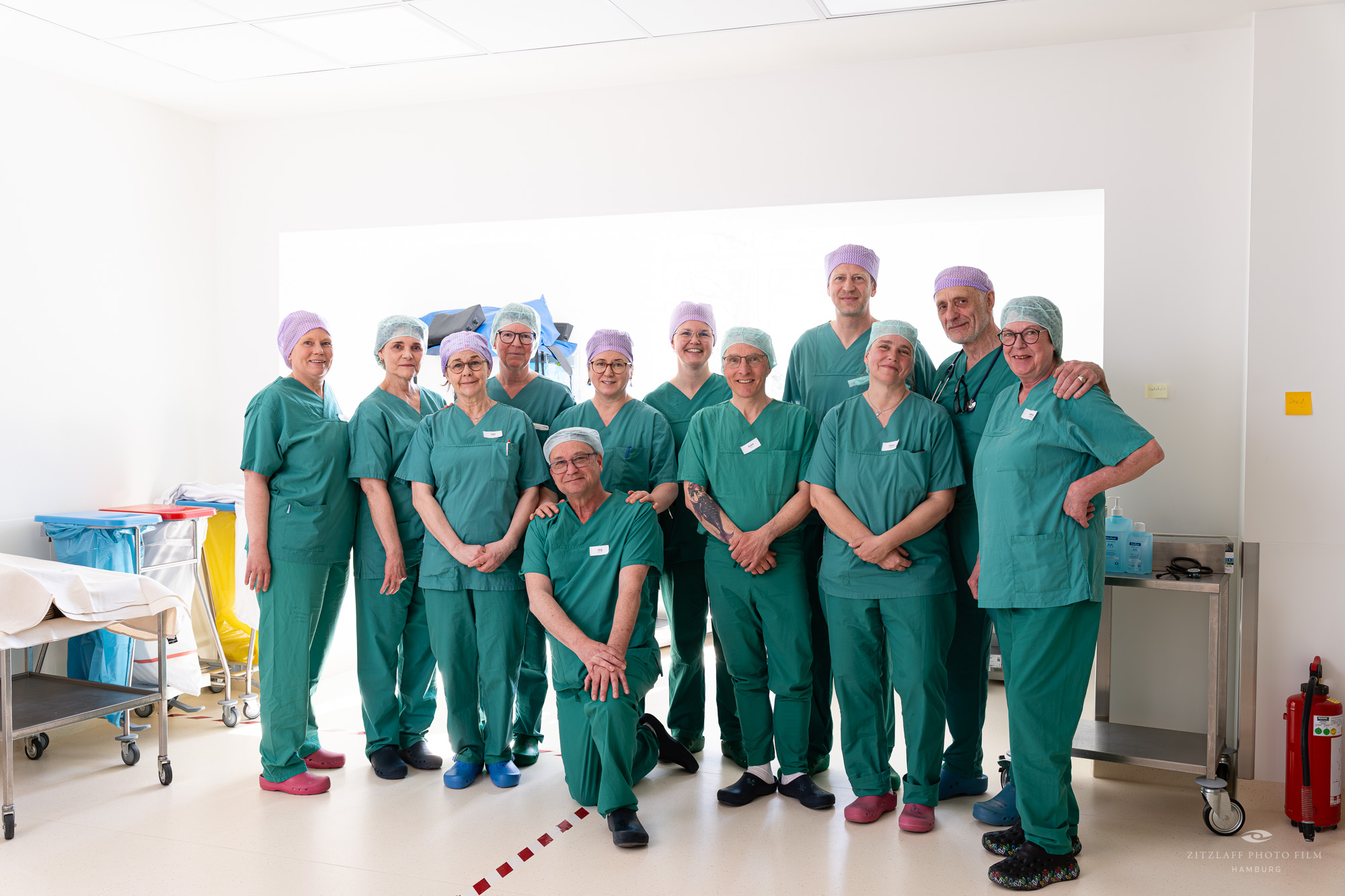 Anästhesieteam MVZ Krankenhaus Jerusalem. Foto: Martin Zitzlaff www.zitzlaff.com
