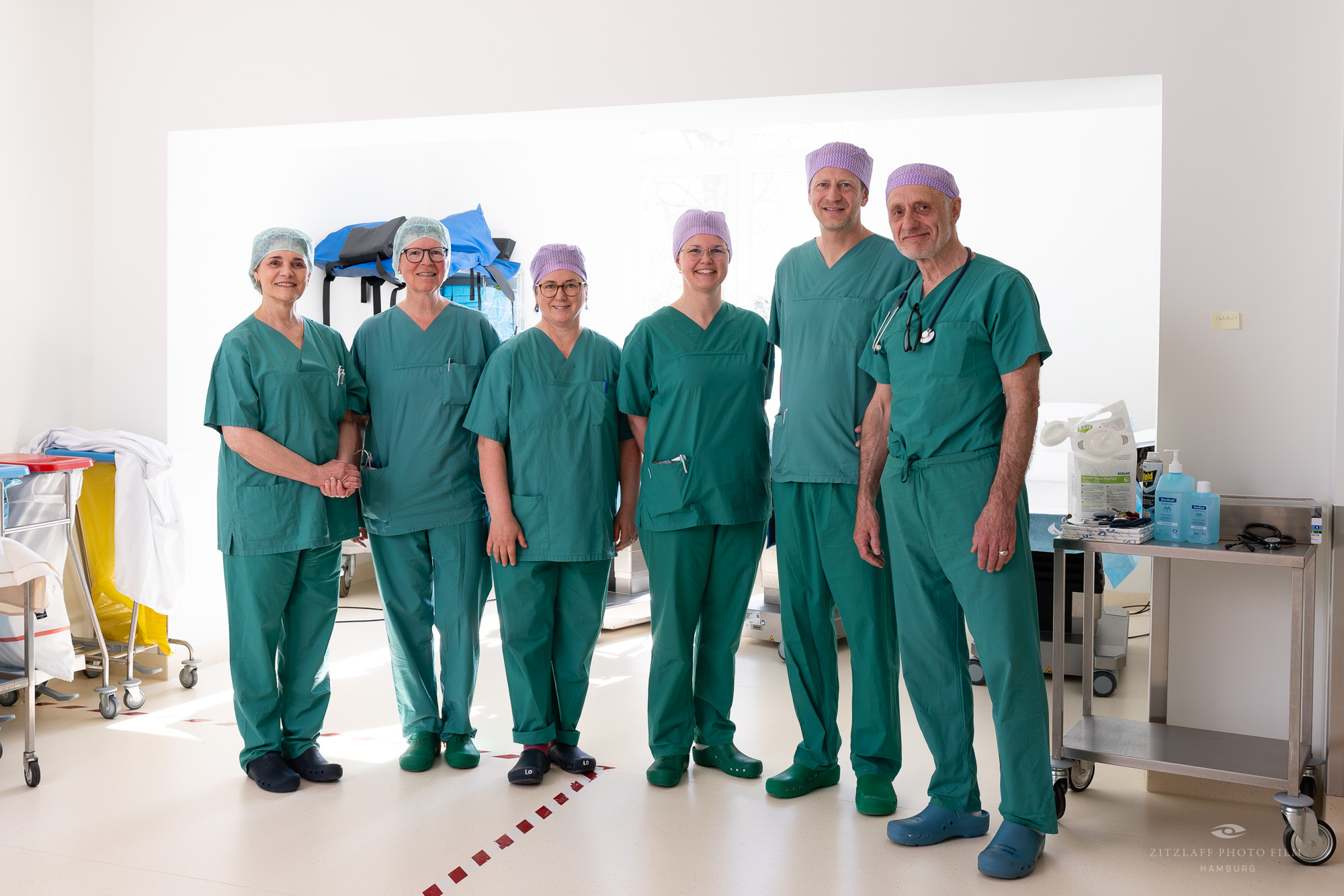 Anästhesieteam MVZ Krankenhaus Jerusalem. Foto: Martin Zitzlaff www.zitzlaff.com