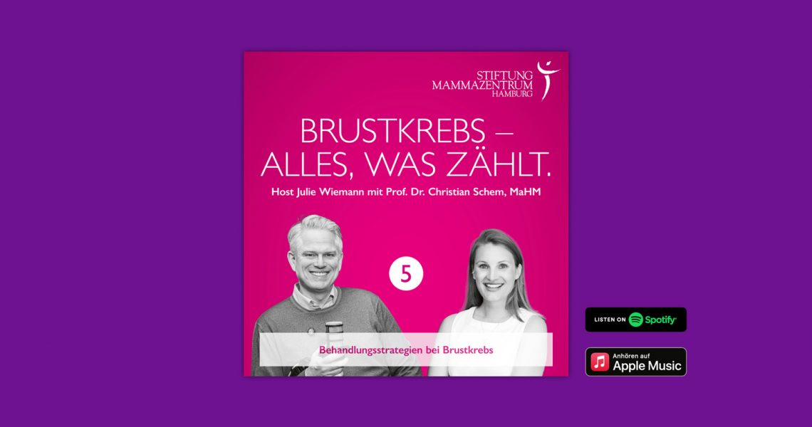 Cover Podcast "Brustkrebs – Alles, was zählt."
